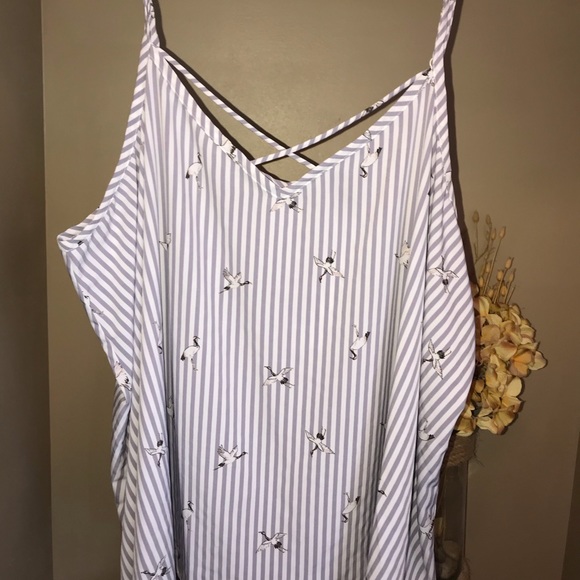 Torrid lavender striped crane cami - Picture 1 of 3
